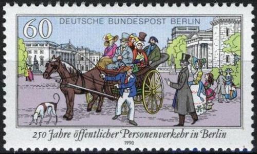 Poštová známka Západný Berlín 1990 Dostavník Mi# 861