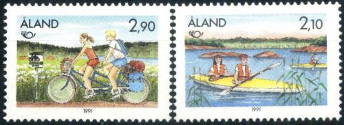 Poštovní známky Alandy 1991 Turistika, NORDEN Mi# 51-52