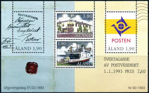 Poštovní známky Alandy 1993 Autonomní pošta Mi# Block 2