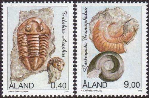 Poštové známky Alandy 1996 Fosílie Mi# 117-18 Kat 4.50€
