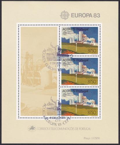 Potov znmky Azory 1983 Eurpa CEPT 1A Mi# Block 4