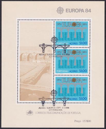 Potov znmky Azory 1984 Eurpa CEPT 1A Mi# Block 5