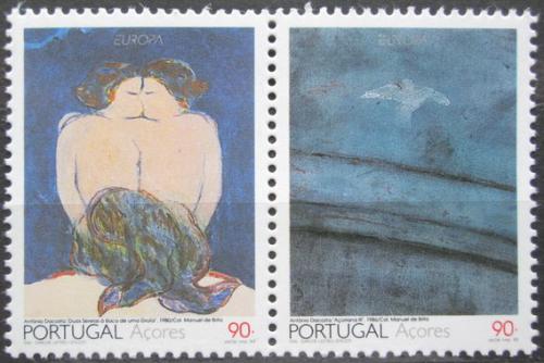 Poštové známky Azory 1993 Európa CEPT, moderní umenie Mi# 434-35 Kat 5€
