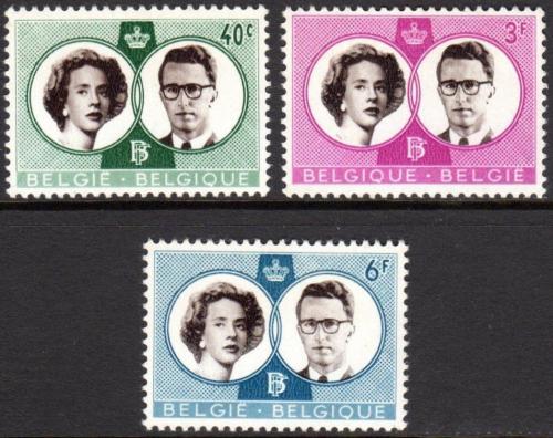 Poštové známky Belgicko 1960 Doña Fabiola a král Baudouin Mi# 1228-30