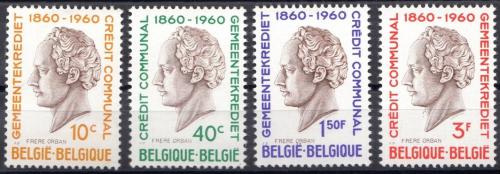 Poštové známky Belgicko 1960 Hubert Frère-Orban, politik Mi# 1218-21
