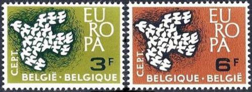 Potov znmky Belgicko 1961 Eurpa CEPT Mi# 1253-54