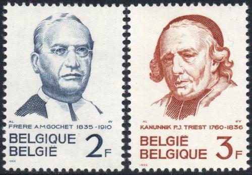 Potov znmky Belgicko 1962 Osobnosti Mi# 1274-75 - zvi obrzok