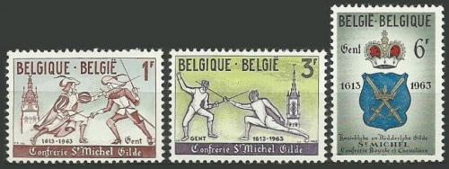 Poštové známky Belgicko 1963 Šerm Mi# 1306-08