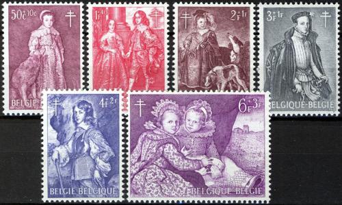 Potov znmky Belgicko 1964 Umenie Mi# 1367-72