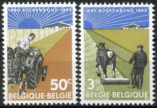 Potovn znmky Belgie 1965 Farmi Mi# 1397-98