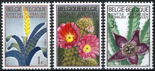 Potov znmky Belgicko 1965 Kvety Mi# 1375-77