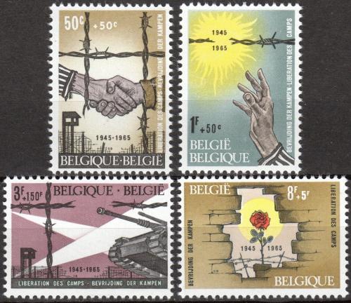 Poštové známky Belgicko 1965 Oslobodenie koncentraèních táborù Mi# 1386-89