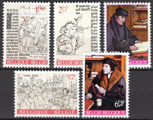 Potov znmky Belgicko 1967 Erasmus a jeho doba Mi# 1484-88 - zvi obrzok