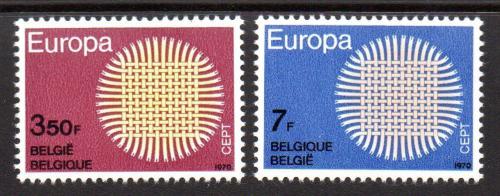 Poštovní známky Belgie 1970 Evropa CEPT Mi# 1587-88