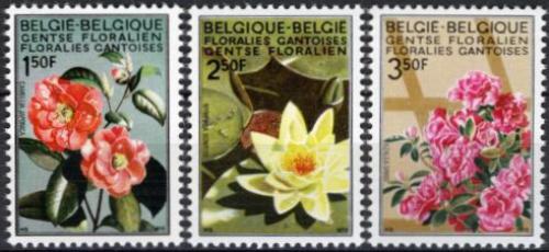 Poštovní známky Belgie 1970 Kvìtiny Mi# 1580-82