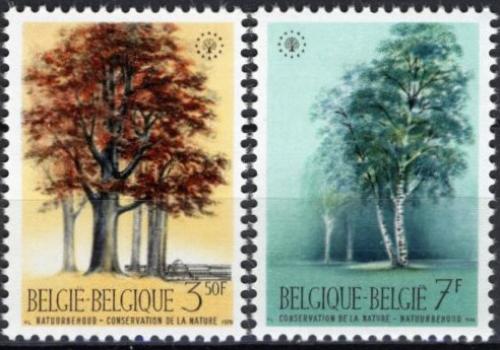 Poštové známky Belgicko 1970 Stromy Mi# 1583-84