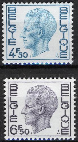 Poštové známky Belgicko 1974 Krá¾ Baudouin I. Mi# 1795-96