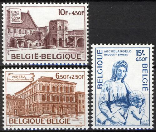 Poštové známky Belgicko 1975 Kultúra Mi# 1811-13