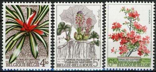 Poštové známky Belgicko 1975 Kvety Mi# 1799-1801