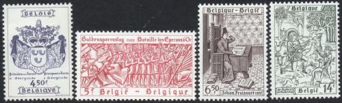 Poštové známky Belgicko 1977 Historické události Mi# 1908-11
