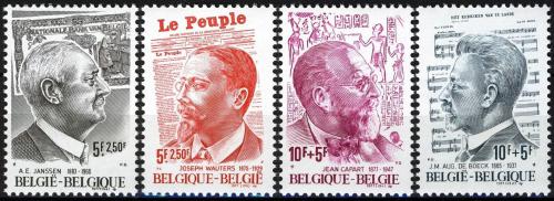 Poštové známky Belgicko 1977 Osobnosti Mi# 1929-32