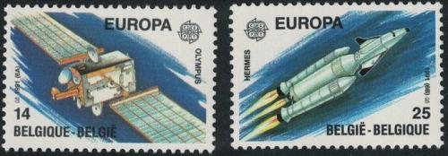 Potovn znmky Belgie 1991 Evropa CEPT, przkum vesmru Mi# 2458-59 Kat 4.50