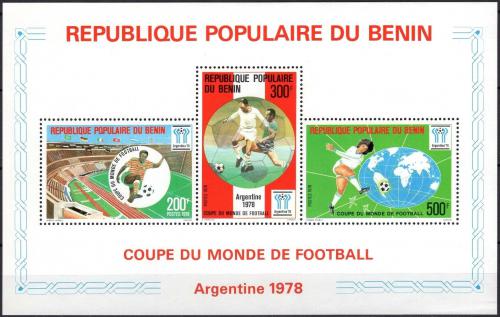 Potov znmky Benin 1978 MS ve futbale pretla Mi# Block 5 Kat 15 - zvi obrzok