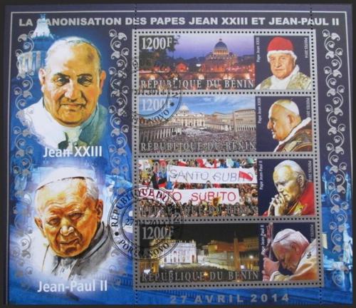 Potov znmky Benin 2014 Pape Jan Pavel II. 2A Mi# N/N