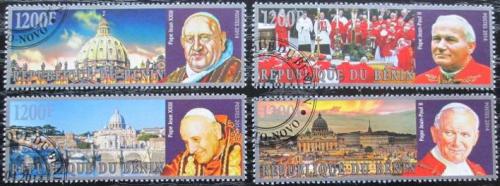 Potov znmky Benin 2014 Ppei Jan Pavel II. a Jan XXIII. 1B Mi# N/N - zvi obrzok