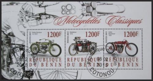 Potov znmky Benin 2015 Historick motocykly Mi# N/N