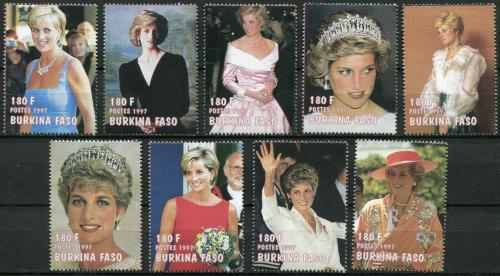 Potov znmky Burkina Faso 1997 Princezna Diana I Mi# N/N - zvi obrzok