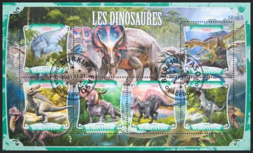 Potov znmky Burkina Faso 2021 Dinosaury IA Mi# Mi# N/N