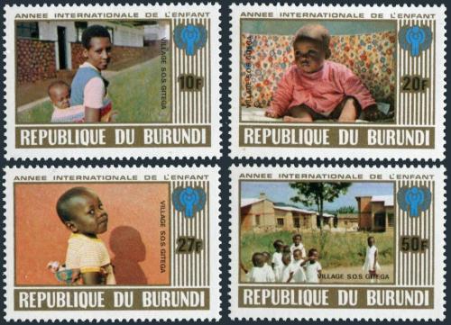 Potov znmky Burundi 1979 Medzinrodn rok dt Mi# 1497-1500