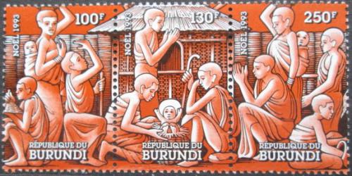 Potov znmky Burundi 1993 Vianoce Mi# 1790-92 Kat 7 - zvi obrzok