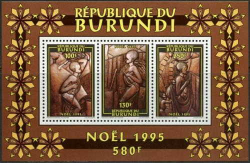 Potov znmky Burundi 1995 Vianoce Mi# Block 138 Kat 7 - zvi obrzok