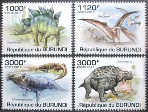Potov znmky Burundi 2011 Dinosaury Mi# 2106-09 Kat 9.50