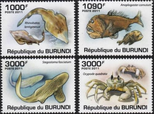 Potovn znmky Burundi 2011 Mosk fauna Mi# 1990-93 Kat 9.50 - zvi obrzok