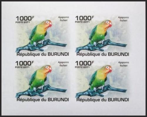 Potov znmky Burundi 2011 Papouk Fischerv neperf. Mi# 1974 B Bogen - zvi obrzok