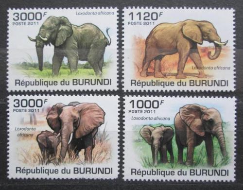 Poštové známky Burundi 2011 Slony Mi# 2030-33 Kat 9.50€