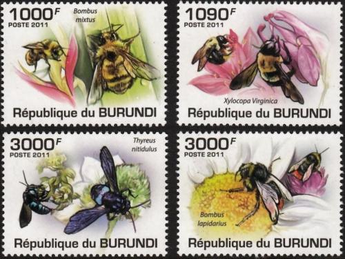 Potov znmky Burundi 2011 Vely Mi# 1998-2001 Kat 9.50