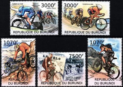 Potov znmky Burundi 2012 Cyklistika Mi# 2461-65 Kat 10 - zvi obrzok
