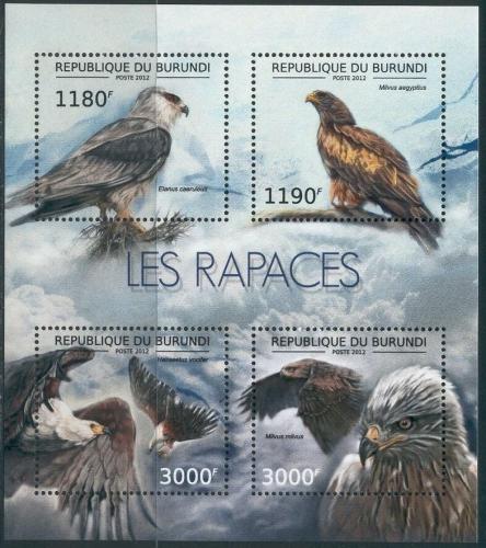 Poštové známky Burundi 2012 Dravci Mi# 2803-06 Kat 10€