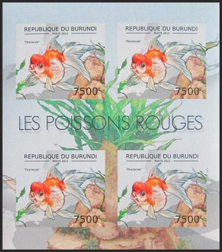 Potov znmky Burundi 2012 Pearlscale neperf. Mi# 2787 B Bogen - zvi obrzok