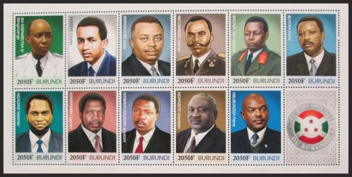 Potov znmky Burundi 2012 Prezidenti a krlov Mi# N/N