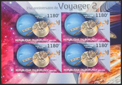 Potov znmky Burundi 2012 Voyager 2, 35. vroie neperf. Mi# 2978 B Bogen - zvi obrzok