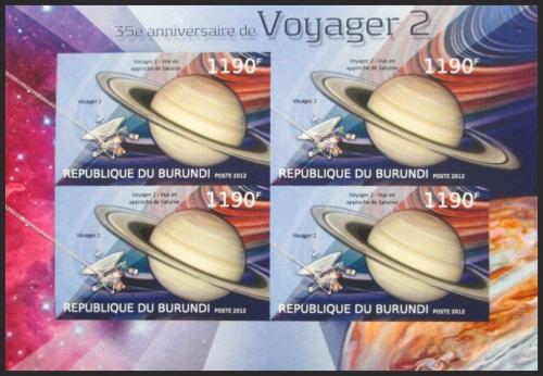 Potov znmky Burundi 2012 Voyager 2, 35. vroie neperf. Mi# 2979 B Bogen - zvi obrzok