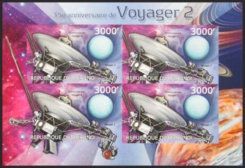 Potov znmky Burundi 2012 Voyager 2, 35. vroie neperf. Mi# 2980 B Bogen  - zvi obrzok