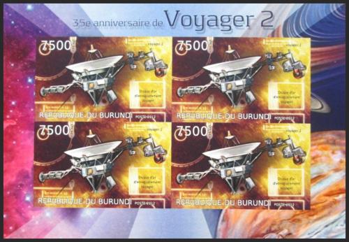 Potov znmky Burundi 2012 Voyager 2, 35. vroie neperf. Mi# 2982 B Bogen - zvi obrzok