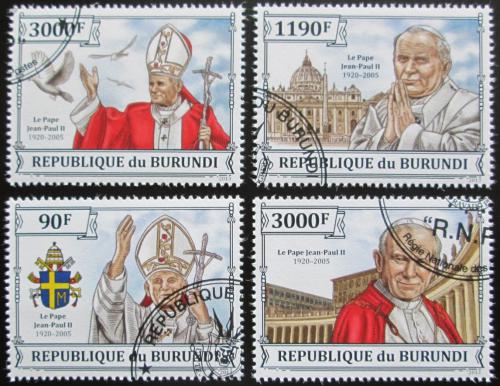 Potov znmky Burundi 2013 Pape Jan Pavel II. Mi# 3233-36 Kat 8.90