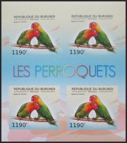 Potov znmky Burundi 2012 Papouk Fischerv neperf. Mi# 2814 B Bogen